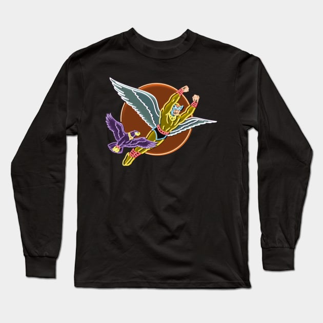 Birdman neon color Long Sleeve T-Shirt by AlanSchell76